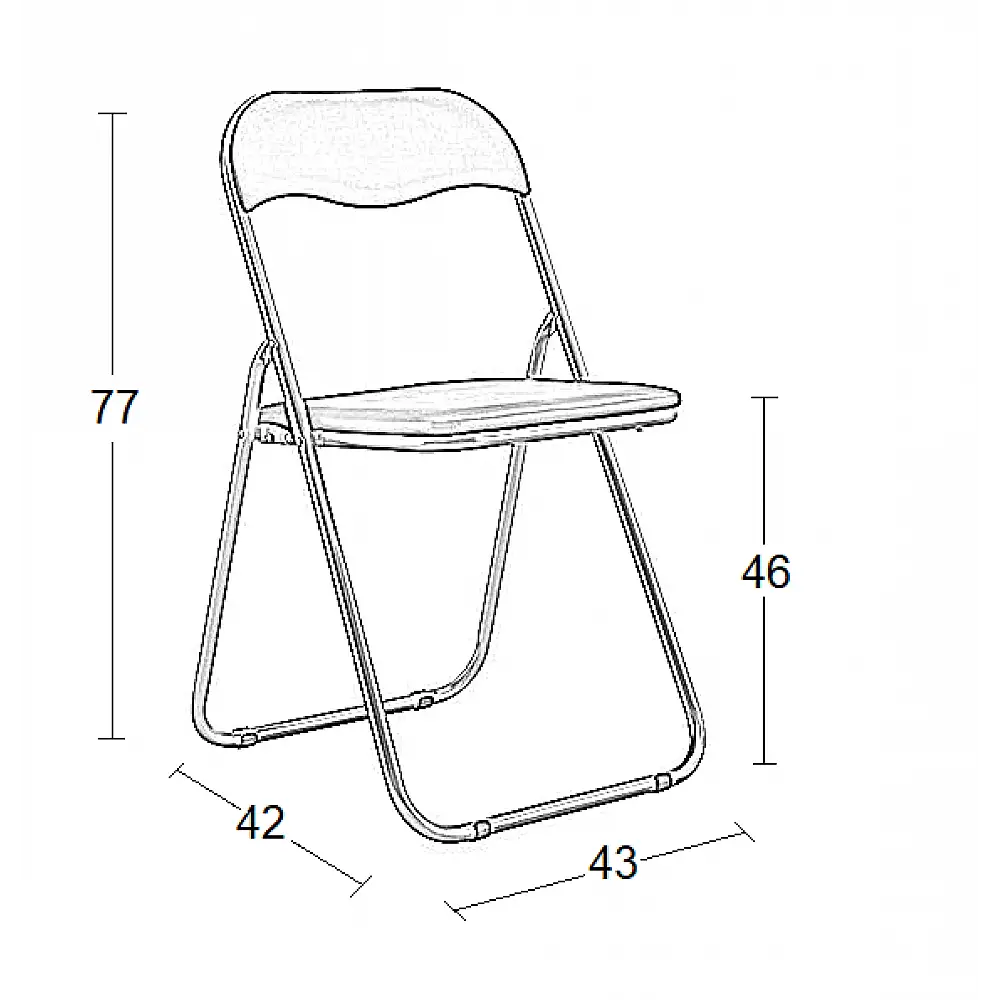 BOLD/P ΛΕΥΚΗ(Σ6)ΚΑΡΕΚΛΑ ΠΤΥΣΣ/ΝΗ 43X42X46-77εκ.