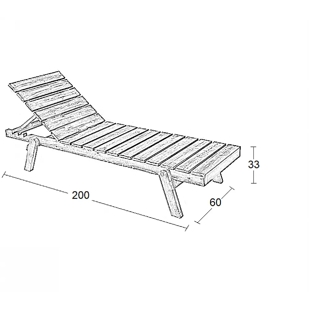 MARIS ΞΑΠΛΩΣΤΡΑ ΞΥΛ. 60X200Χ33εκ.
