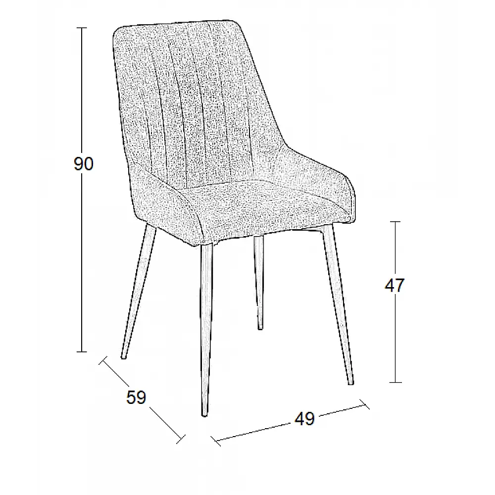 JULIA L. BEIGE ΥΦΑΣΜΑ ΚΑΡΕΚΛΑ ΜΕΤΑΛΛΙΚΗ 49(56)Χ59Χ90εκ.