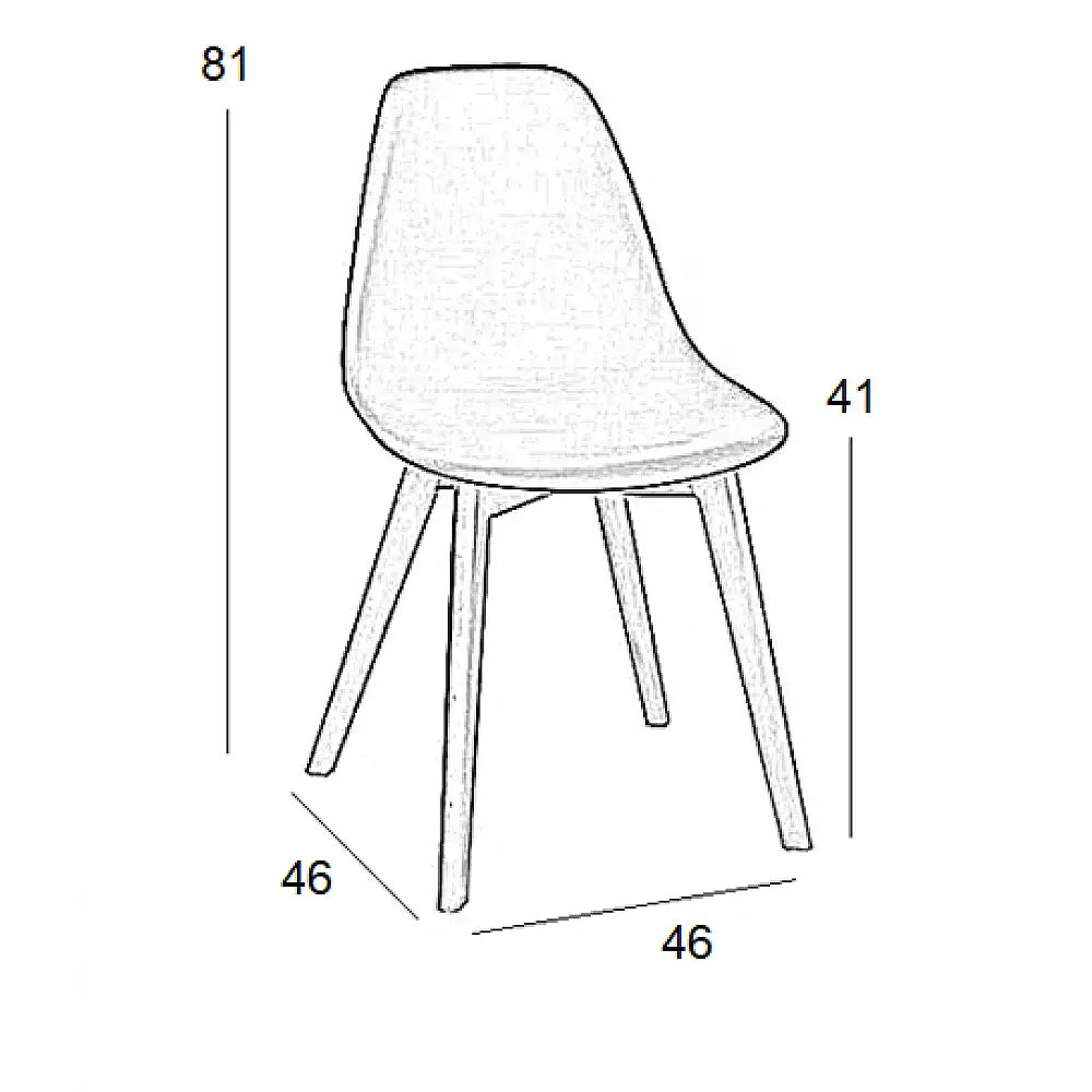 LOFT PLUS ΚΑΡΕΚΛΑ ΛΕΥΚΟ(Σ4)ΡΡ 46Χ46Χ41-81εκ.