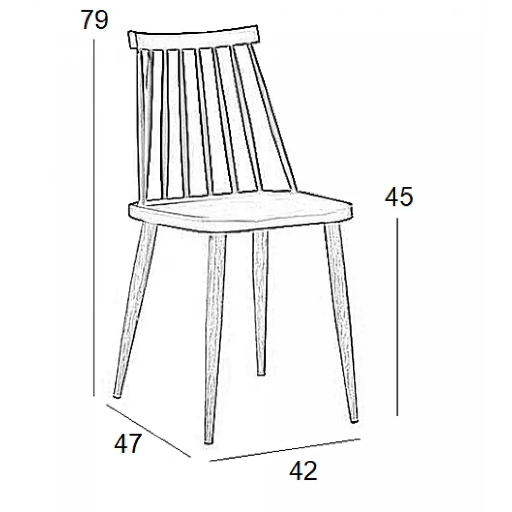 MIRELLA ΛΕΥΚΗ ΚΑΡΕΚΛΑ/ΡΡ/ΜΕΤΑΛΛΙΚΗ 42Χ47Χ79εκ.