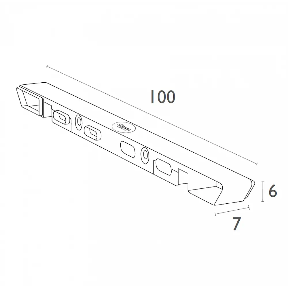 VEGAS ΕΠΕΚΤΑΣΗ ΟΜΠΡΕΛΑΣ TAUPE 100Χ7Χ6εκ.