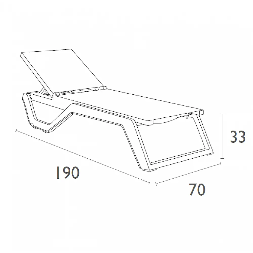 RIO PRO ΞΑΠΛΩΣΤΡΑ TAUPE/TAUPE ΠΟΛ/ΝΙΟΥ 190X70X33εκ.