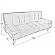 MERYL LIGHT GREY ΥΦΑΣΜΑ ΚΑΝΑΠΕΣ ΚΡΕΒΑΤΙ 170X81X74εκ.
