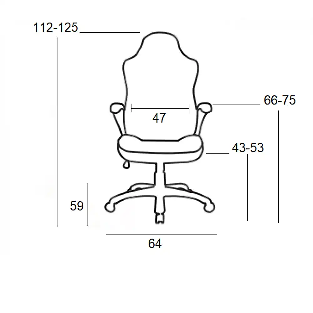 A9937 ΜΑΥΡΟ/ΓΚΡΙ PVC ΠΟΛΥΘΡΟΝΑ GAMING/ΜΕ ΥΠΟΠΟΔΙΟ 64X59X43-112/53-125εκ.