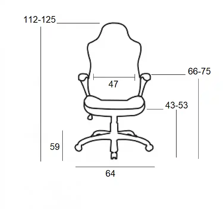 A9937 ΜΑΥΡΟ/ΓΚΡΙ PVC ΠΟΛΥΘΡΟΝΑ GAMING/ΜΕ ΥΠΟΠΟΔΙΟ 64X59X43-112/53-125εκ.