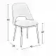 MADISON CAPPUCCINO VELVET ΥΦΑΣΜΑ ΚΑΡΕΚΛΑ ΜΕΤΑΛΛΙΚΗ 45X54X83εκ.