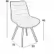 MIRA CAPPUCCINO VELVET ΥΦΑΣΜΑ ΚΑΡΕΚΛΑ ΜΕΤΑΛΛΙΚΗ 53X59X86εκ.