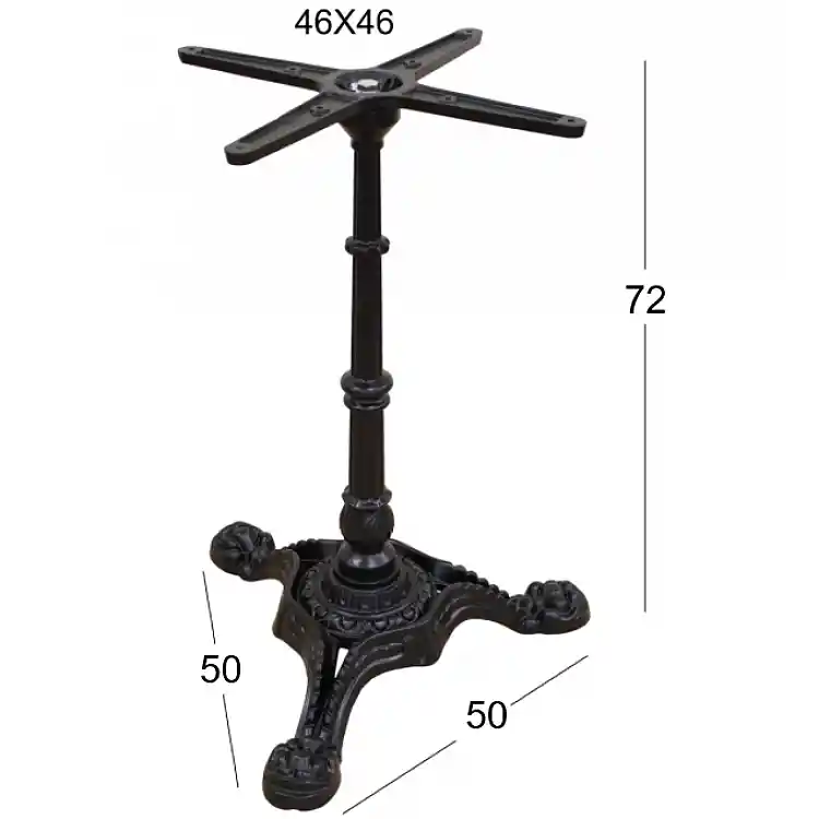 VELA 3ΝΥΧΗ 50X50Χ72εκ. ΒΑΣΗ ΜΑΝΤΕΜΙ ΜΕ ΡΕΓ/ΡΟΥΣ ΜΑΥΡΗ