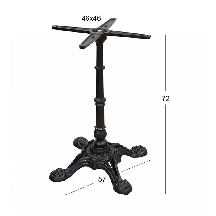 VELA 4ΝΥΧΗ 57X57Χ72εκ. ΒΑΣΗ ΜΑΝΤΕΜΙ ΜΕ ΡΕΓ/ΡΟΥΣ ΜΑΥΡΗ