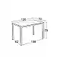 EVELYN CERAMIC WHITE MARBLE 120Χ70Χ75εκ. ΤΡΑΠΕΖΙ
