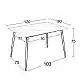 LOBY CERAMIC WHITE MARBLE 120Χ80Χ75εκ. ΤΡΑΠΕΖΙ