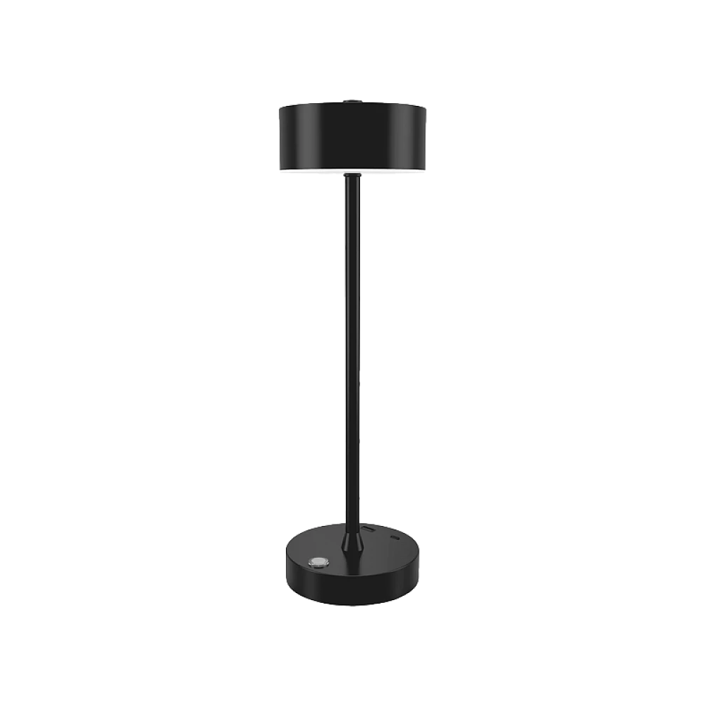 it-Lighting Crater Rechargeable LED 2W 3CCT Touch Table Lamp Black D:38cmx11cm (80100110)