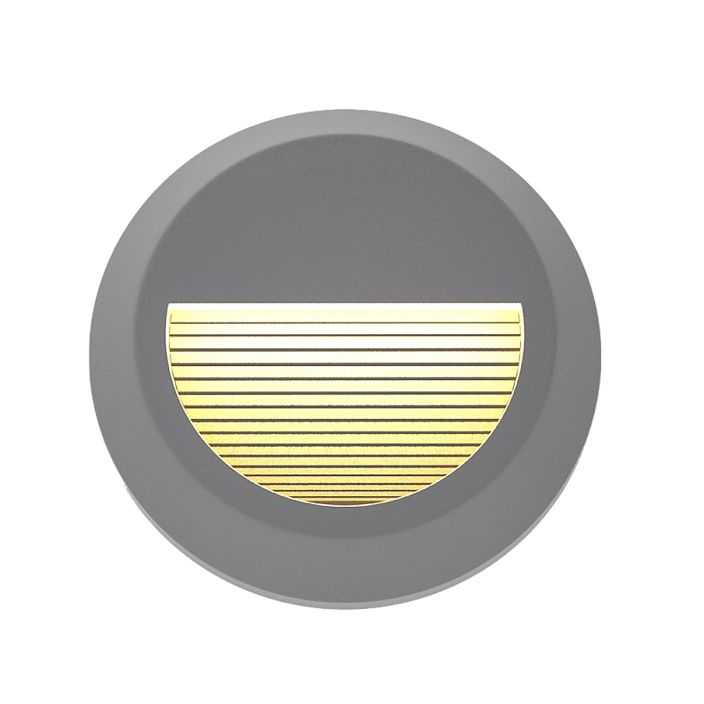 it-Lighting Maroon LED 2W 3CCT Outdoor Wall Lamp Grey D:15cmx2.7cm (80201630)