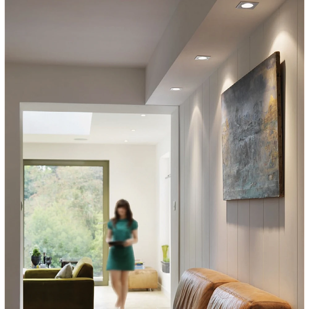 InLight Χωνευτό σποτ από χρώμιο μέταλλο 1XGU10 D:9cm (43278-Χρώμιο)