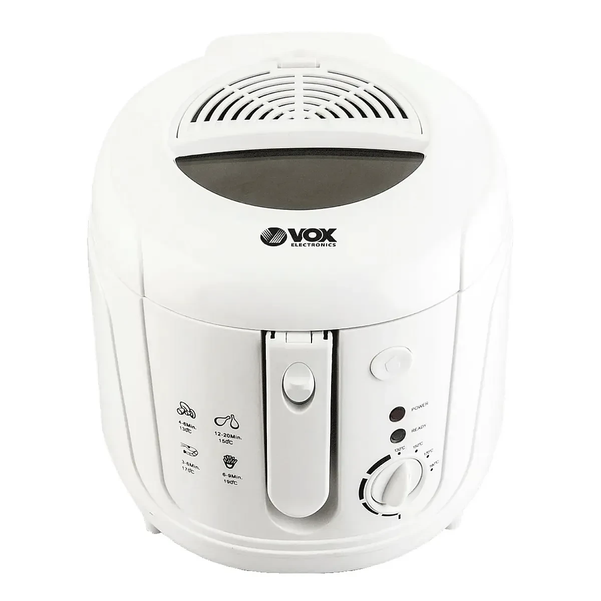 Φριτέζα Βαθιά Με Κάδο 2.5lt 1800W Λευκό VOX FT5318