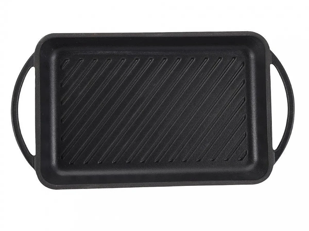 BG-34132 CAST IRON ΓΚΡΙΛΙΕΡΑ ΟΡΘΟΓ. 33.5x22x3.5cm - Bergner